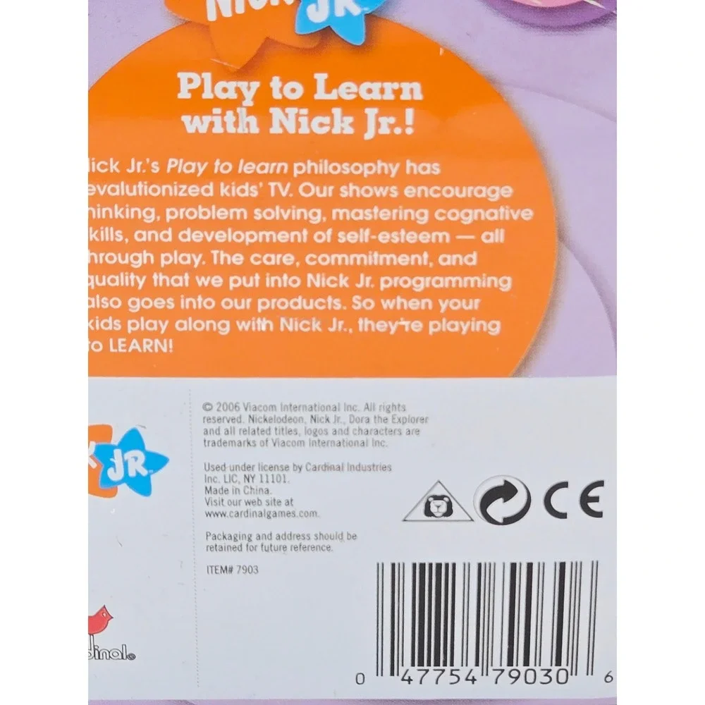 Dora the Explorer Dominoes 28 Piece Set in Collectible Tin Nick Jr 2006 NEW